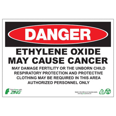 ZING Eco GHS Sign, Danger, 10X14- Model 2676